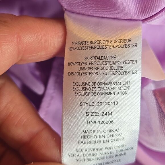 Piper & Julie Lavender and Silver Sequin Dress And Bloomers, SIZE 24 Months - Picture 11 of 11